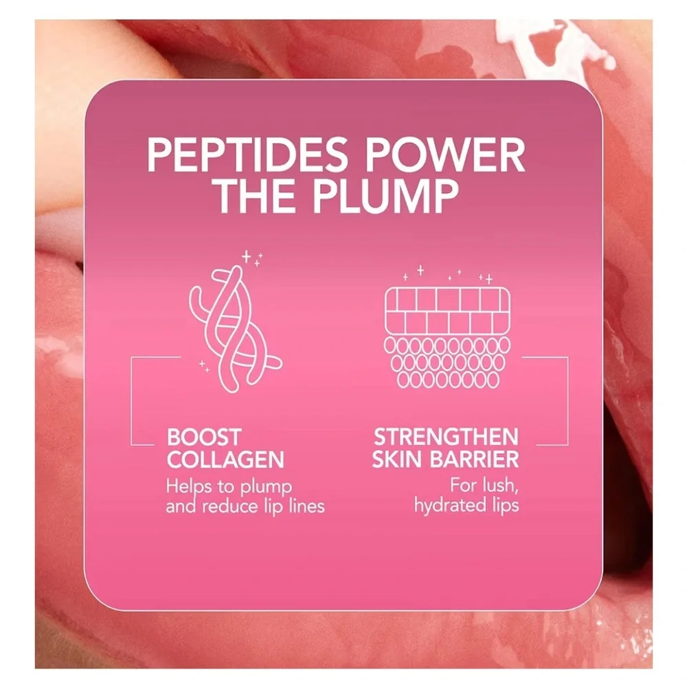BUXOM Full-On Plumping Lip Cream, Hydrating Lip Plumper Gloss (Bellini)